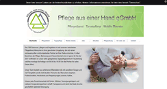 Desktop Screenshot of pflege-aus-einer-hand.de