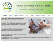 Tablet Screenshot of pflege-aus-einer-hand.de